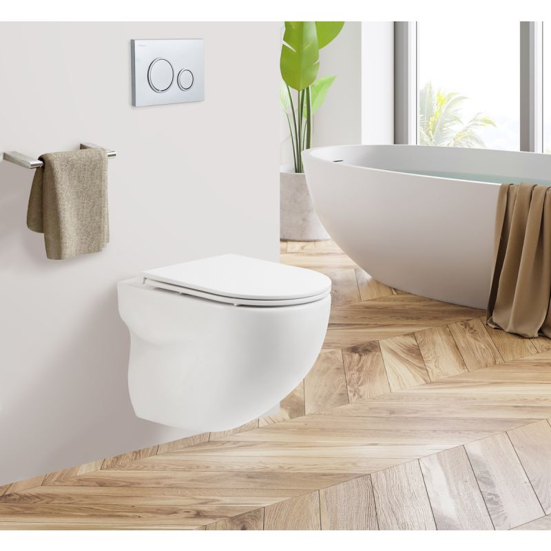 Чаша подвесного унитаза BelBagno ONDA BB066CHR