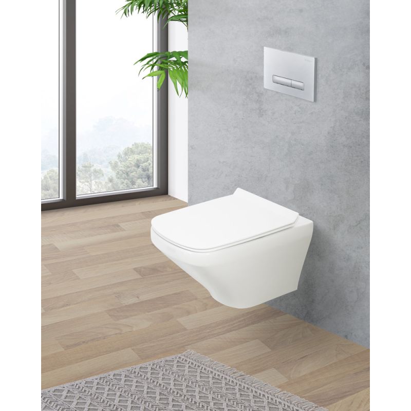 Чаша подвесного унитаза BelBagno SELA BB3201CHR