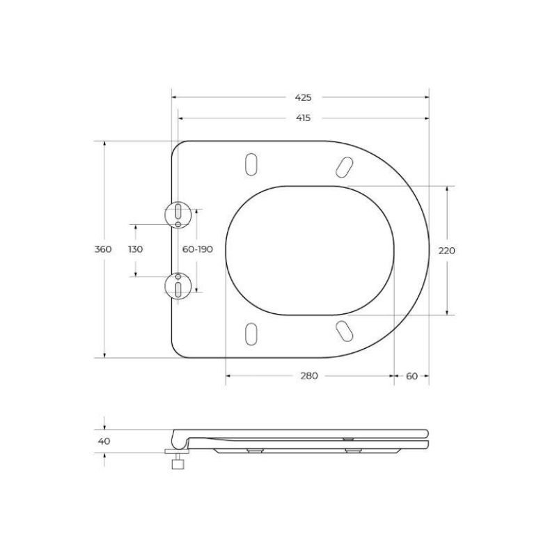 Унитаз подвесной безободковый с сиденьем BelBagno TRE BB8001CHR/SC