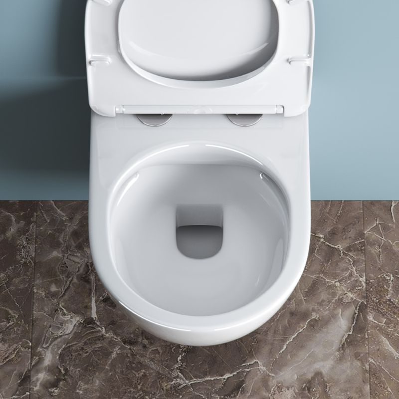 Унитаз подвесной безободковый с сиденьем BelBagno UNO BB3105CHR/SC