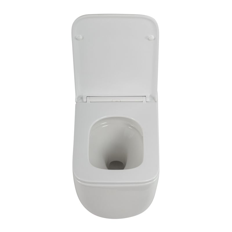 Унитаз подвесной безободковый с сиденьем BelBagno LUCE BB076CH-TOR/SC