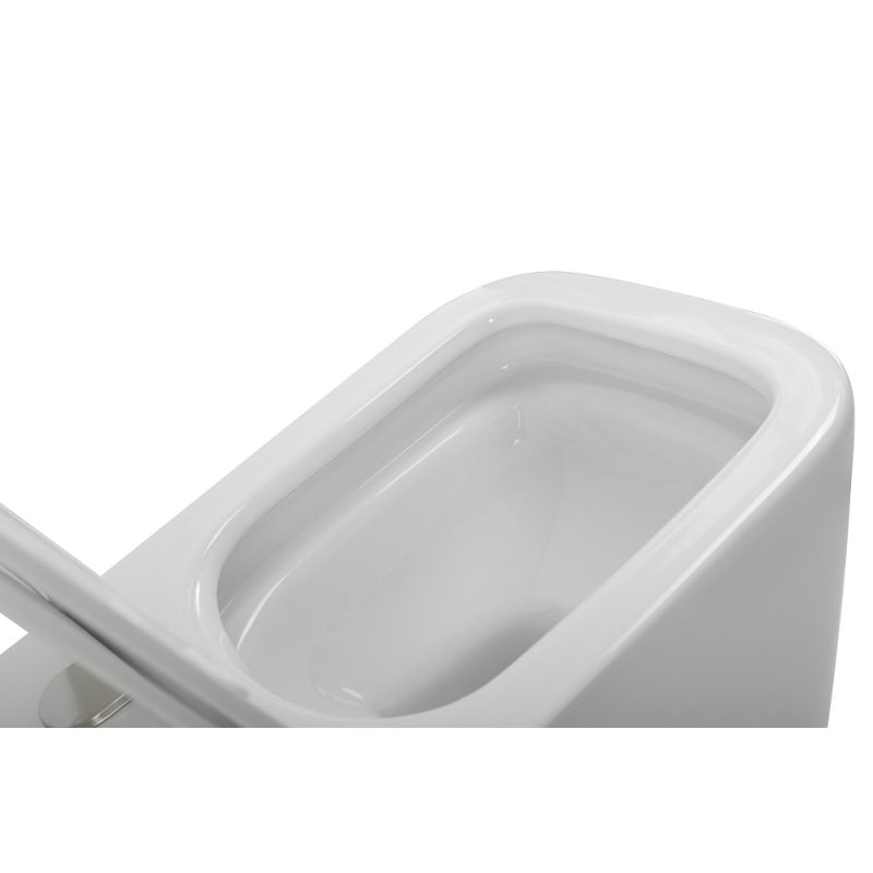 Унитаз подвесной безободковый с сиденьем BelBagno DUE 2.0 BB7107CHR/SC