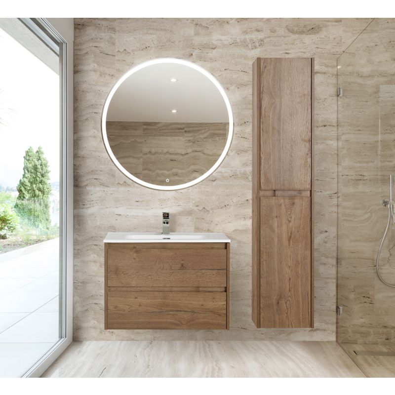 Шкаф подвесной BelBagno KRAFT-1600-2A-SC-RT-L Теменое дерево