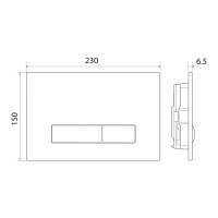 Кнопка смыва BelBagno GENOVA BB019-GV-CHROME, цвет-хром глянцевый