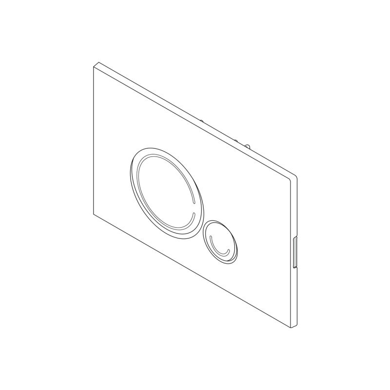 Кнопка смыва BelBagno SFERA BB017-SR-NERO.M, цвет-черный матовый Tocco Morbido