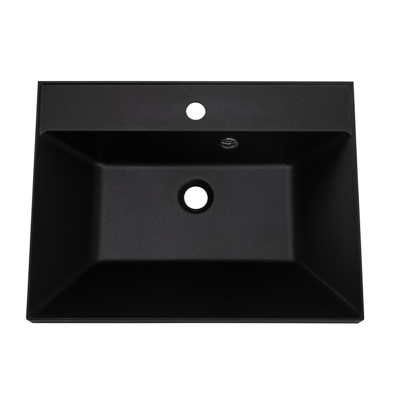 Раковина из искусственного камня BelBagno BB600/450-LV-ART-AST-NERO