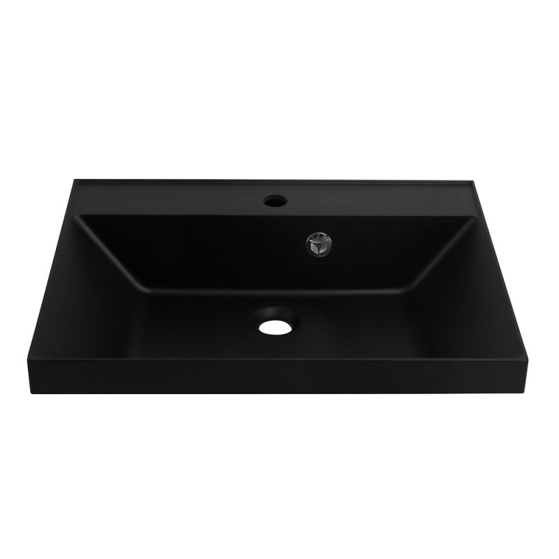 Раковина из искусственного камня BelBagno BB600/450-LV-ART-AST-NERO