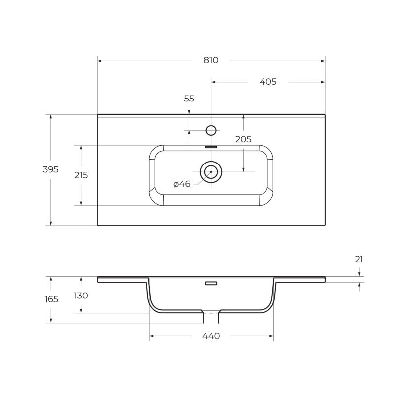 Керамическая раковина BelBagno BB800/390ETL