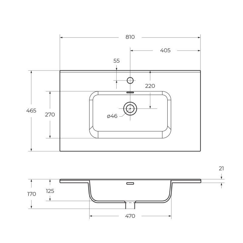 Керамическая раковина BelBagno BB800ETL