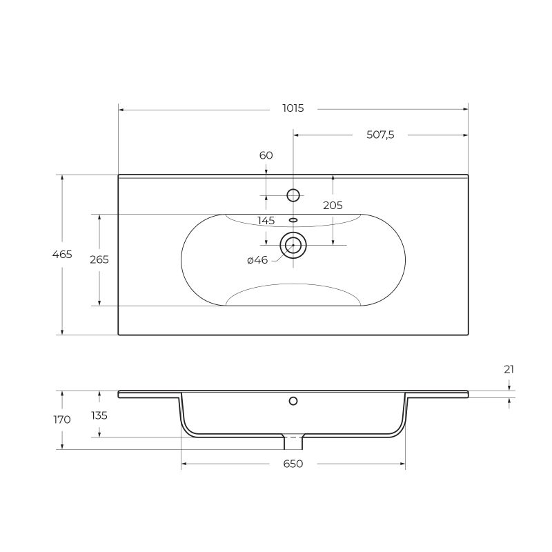 Керамическая раковина BelBagno LOVE LOV-1000-LVB