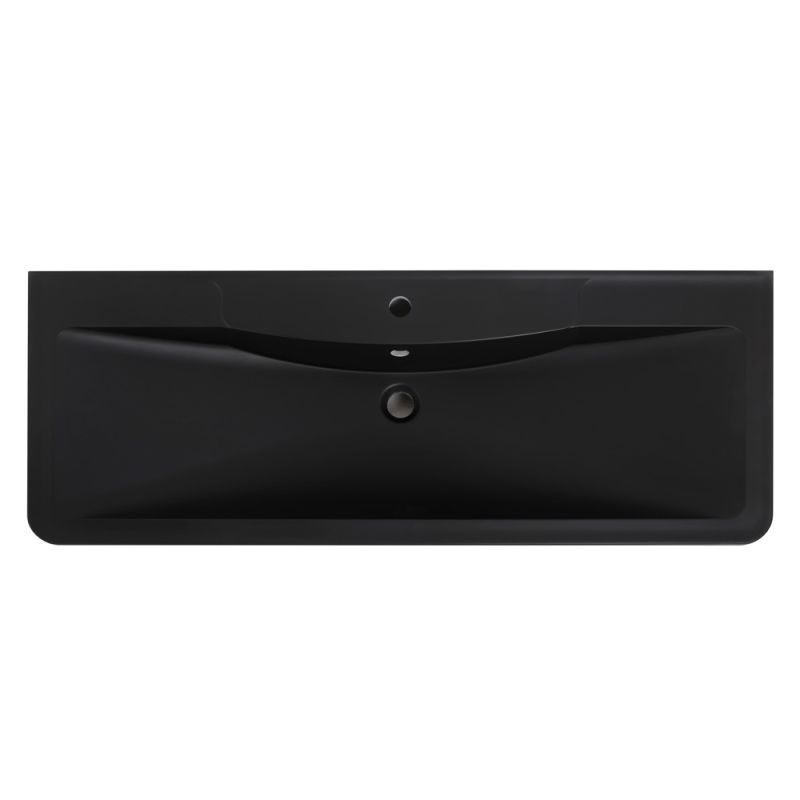 Раковина из искусственного камня BelBagno BB1200/455-LV-ART-ALR-NERO, чёрная матовая