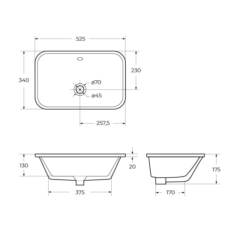 Накладная раковина BelBagno BB1085