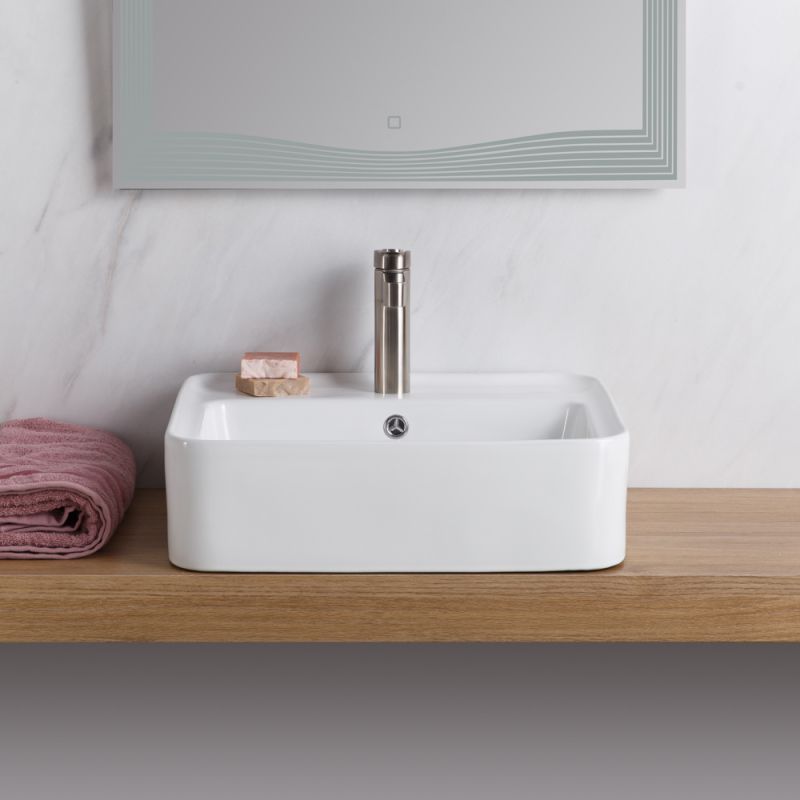 Накладная раковина BelBagno BB1435-NERO