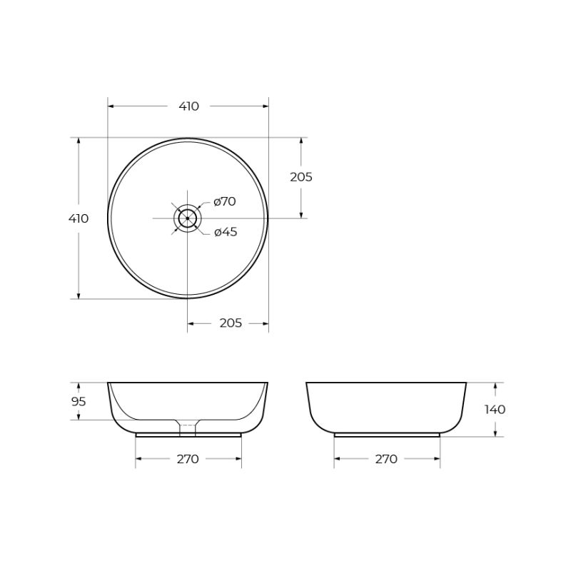 Накладная раковина BelBagno BB1321