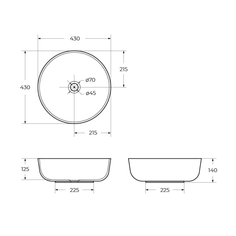 Накладная раковина BelBagno BB1114