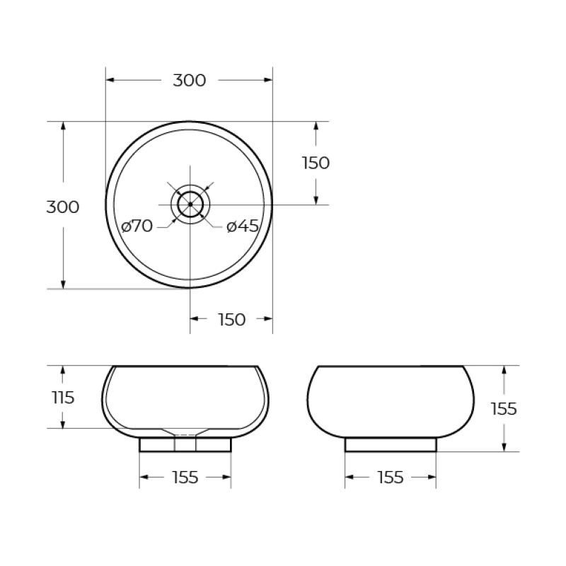 Накладная раковина BelBagno BB1383