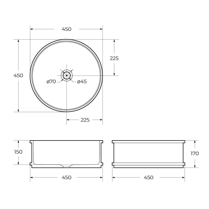 Накладная раковина BelBagno BB1400