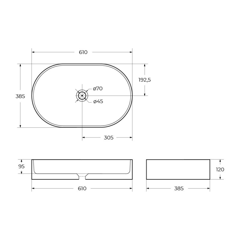 Накладная раковина BelBagno BB1483