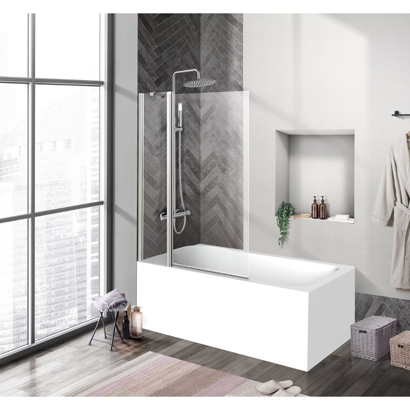Душевая шторка на ванну BelBagno UNO-V-11-100/150-C-Cr Душевая шторка на ванну BelBagno UNO-V-11-100/150-C-Cr