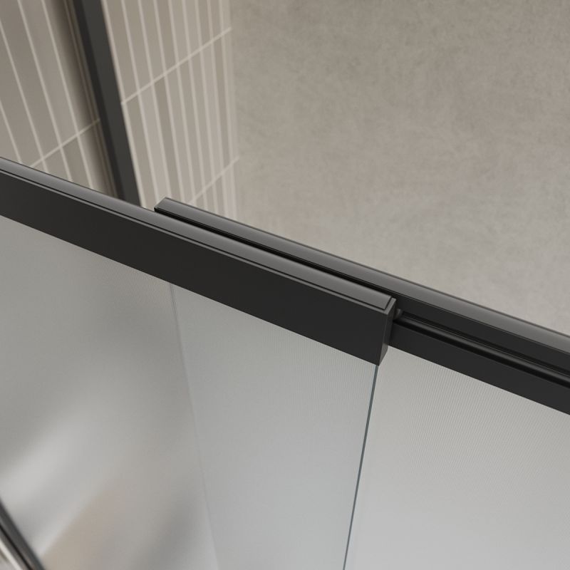 Душевая шторка на ванну BelBagno LUCE-VF-11-90/145-P-NERO