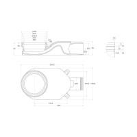 Душевой лоток BelBagno BB-LD-LUCE-70-NERO