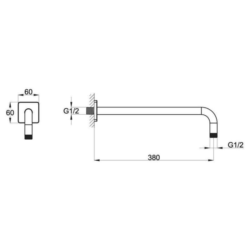 Излив для душа BelBagno CARIN CAR-DAT-CRM