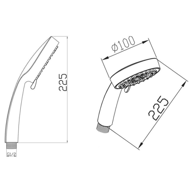 Ручной душ BelBagno BB-D1C1