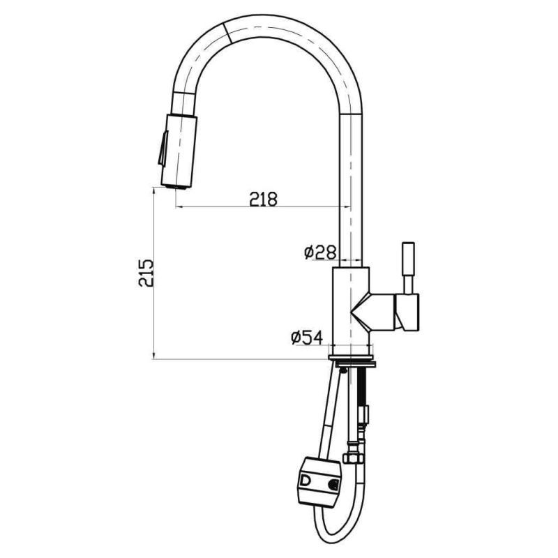 Смеситель для кухни BelBagno NOVA BB-LAM31A-IN