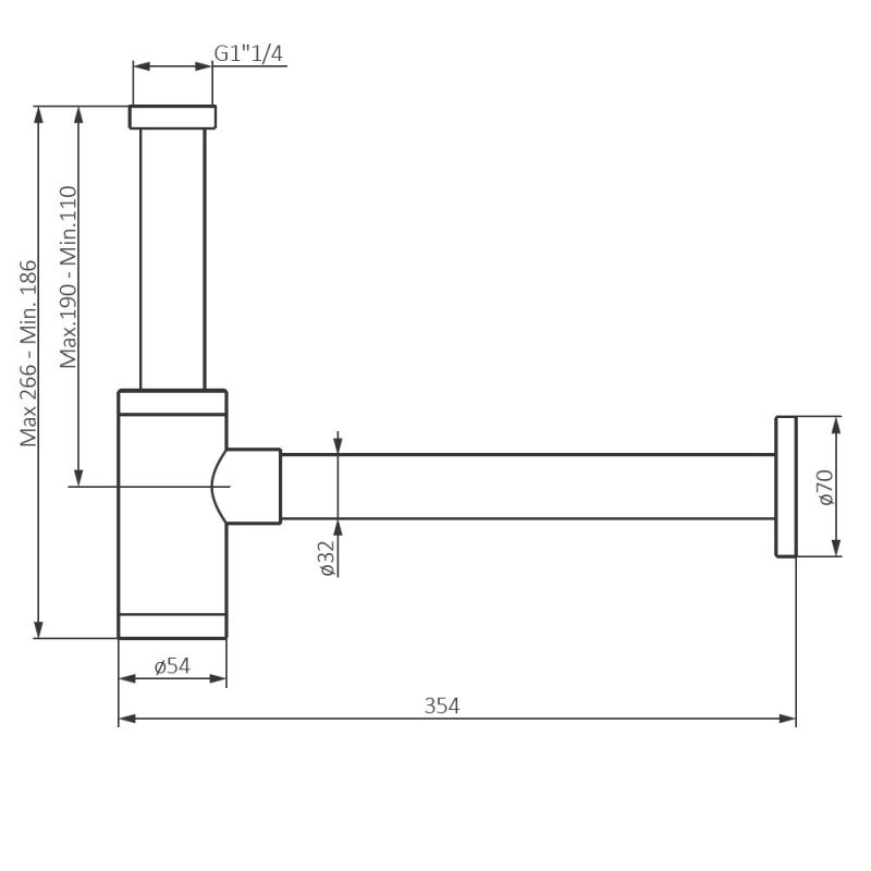Сифон для раковины BelBagno BB-SMQ2-01