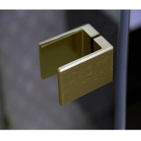 Душевой уголок Cezares Bellagio, 100 х 100 см, стекло прозрачное, профиль брашированное золото, BELLAGIO-A-1-100-C-BORO