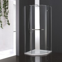 Душевой уголок Cezares BERGAMO-W-RH-1-120/100-ARCO-C-Cr-L-IV 120 х 100 см, стекло прозрачное, профиль хром