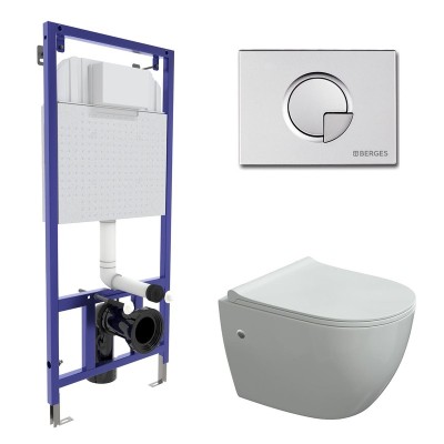 Комплект BERGES для монтажа подвесного унитаза: инст...