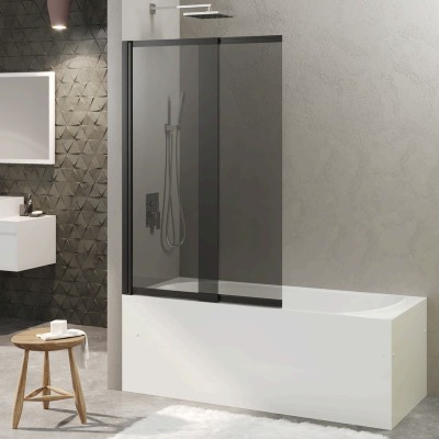 Душевая шторка RIVER S Slider Black 980 тонированное...