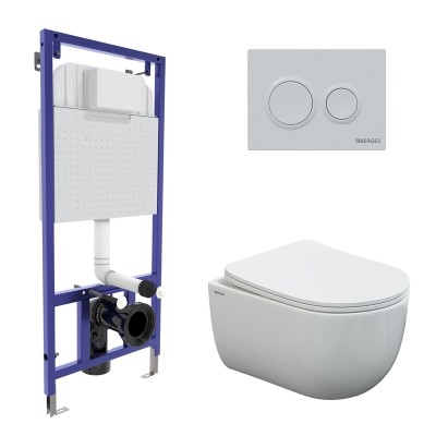 Комплект BERGES для монтажа  подвесного унитаза: инс...