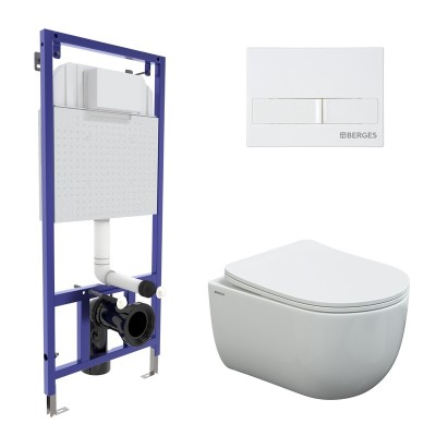 Комплект BERGES для монтажа подвесного унитаза: инст...