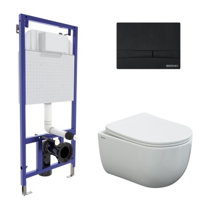 Комплект BERGES: инсталляция NOVUM кнопка F5 Soft To...