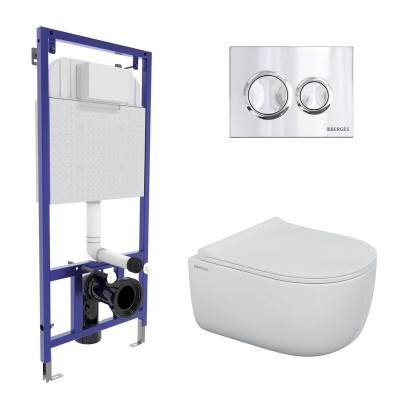 Комплект BERGES для монтажа  подвесного унитаза: инс...