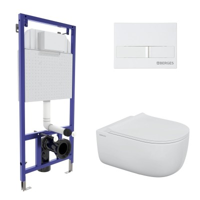 Комплект BERGES для монтажа подвесного унитаза: инст...