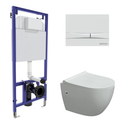 Комплект BERGES для монтажа подвесного унитаза: инст...