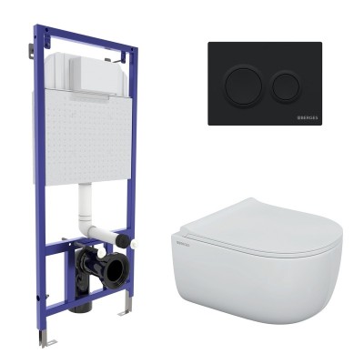 Комплект BERGES для монтажа  подвесного унитаза: инс...