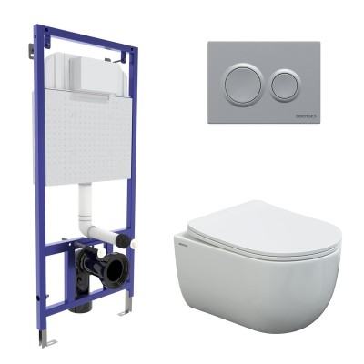 Комплект BERGES для монтажа  подвесного унитаза: инс...