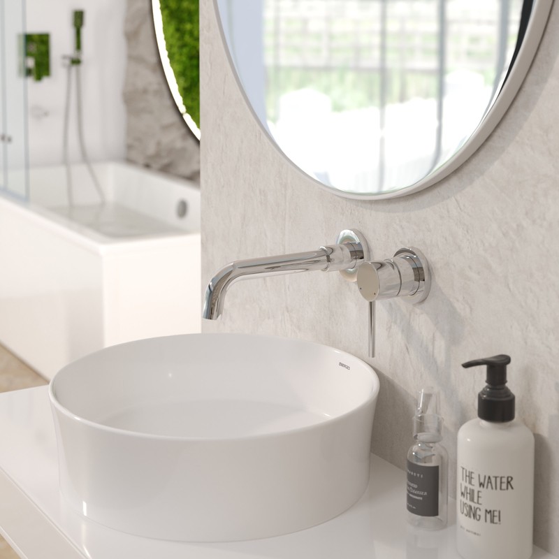 Раковина BERGES Small накладная, 29х24 см, с отверстием под смеситель