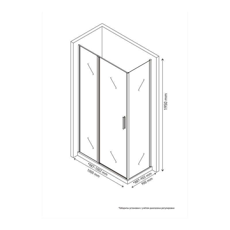 Душевой уголок BERGES LEGOS LS-2 1000х900
