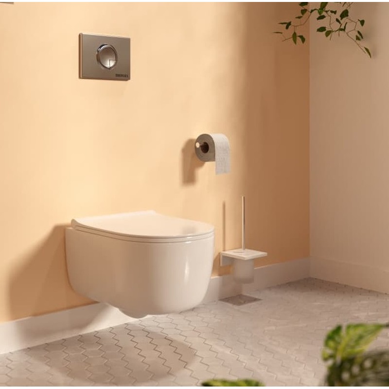 Инсталляция BERGES для скрытого монтажа унитаза NOVUM кнопка R2 матовый хром