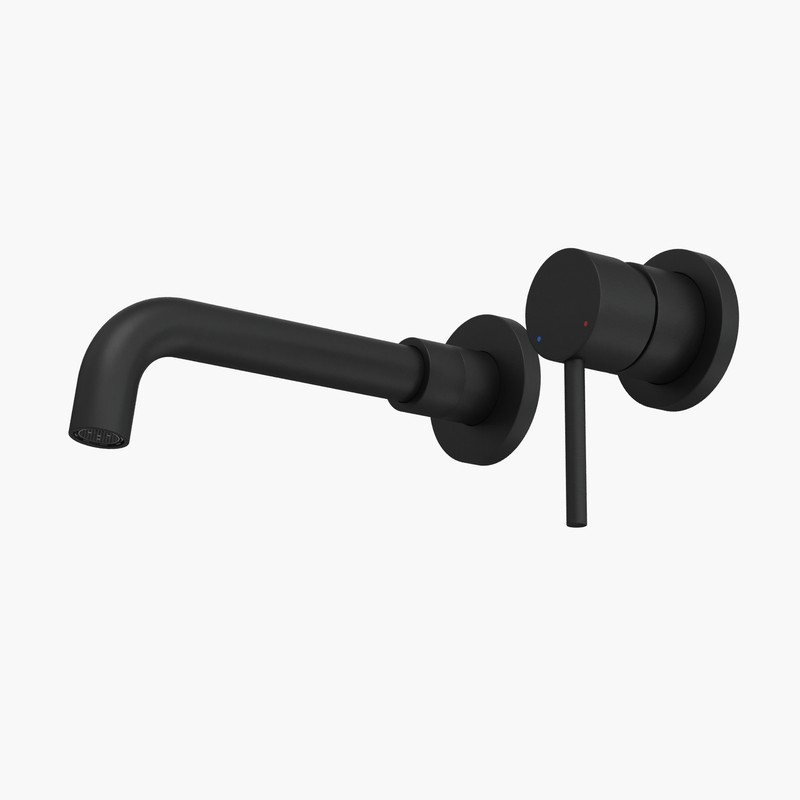 Смеситель для раковины VENTAS R скрытого монтажа, раздельный, черный матовый