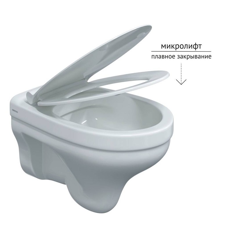 Комплект BERGES: инсталляция NOVUM, кнопка L3 глянцевый хром, унитаз ALBIT S, сиденье дюропласт Top Slim SO