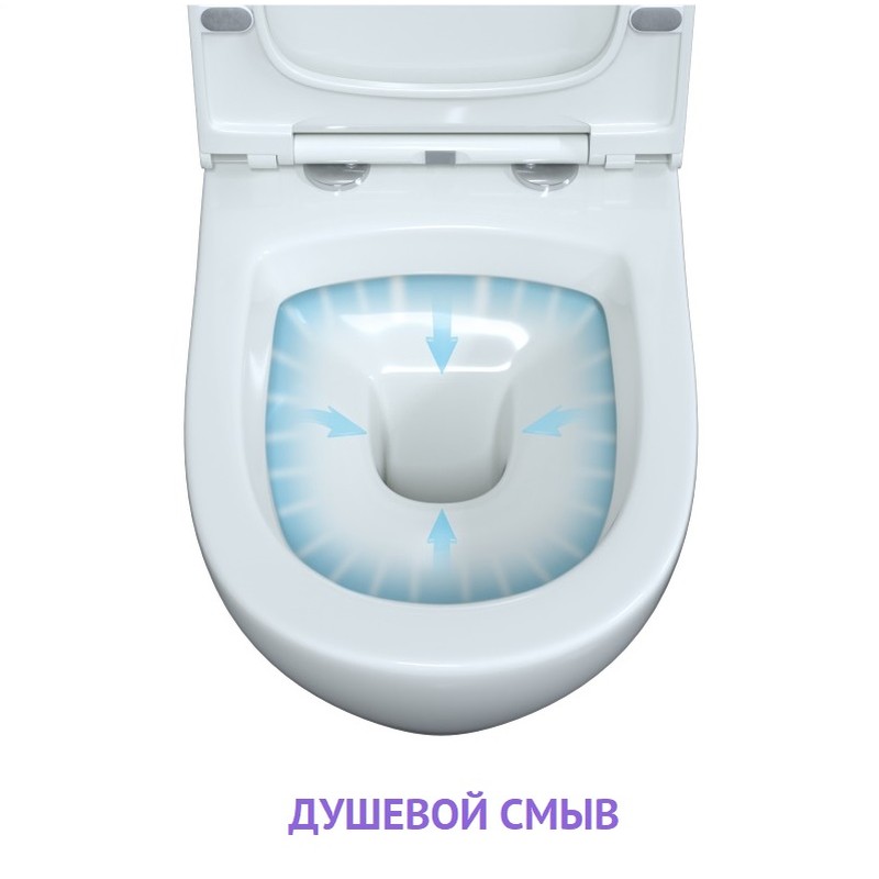 Комплект BERGES для монтажа подвесного унитаза: инсталляция NOVUM525, кнопка F1 белая, унитаз OKUS, сиденье дюропласт Toma Slim SO