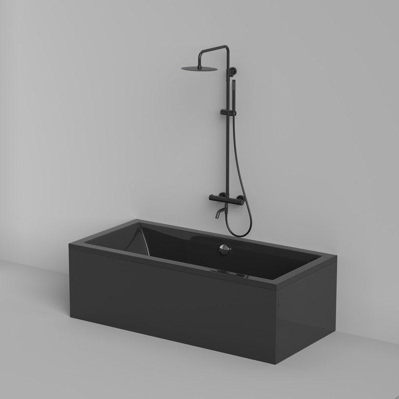 Ванна BERGES акриловая TARI 170х80, черный глянец