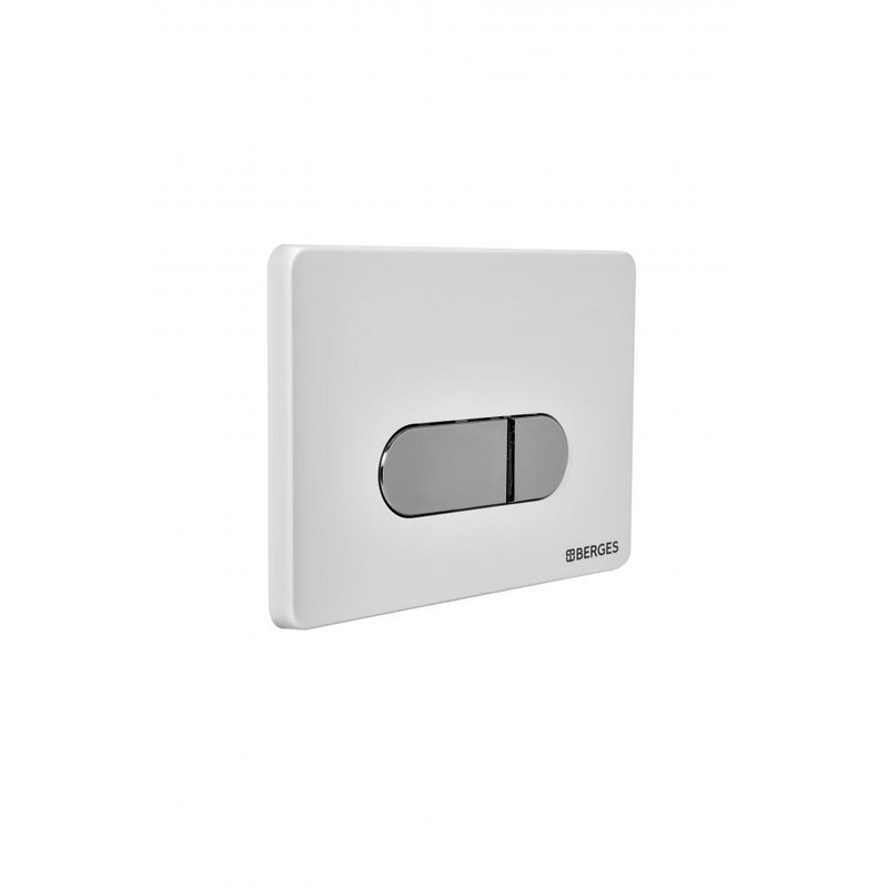 Инсталляция BERGES для скрытого монтажа унитаза NOVUM кнопка D7, белая/кнопка хром