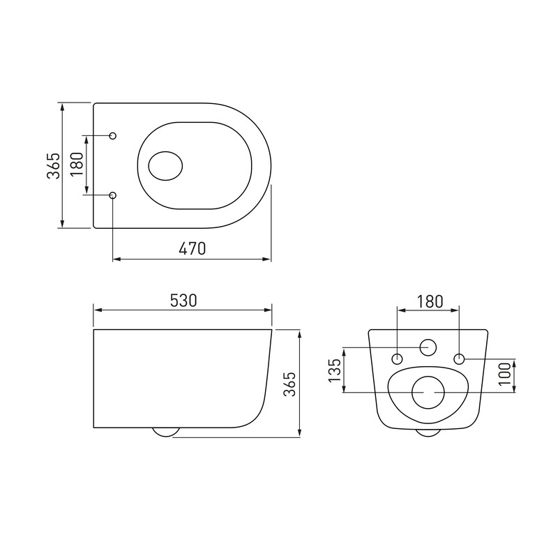 Унитаз BERGES подвесной Tornas Rimless 53 см, сиденье дюропласт Tornas Slim SO, микролифт, быстросъём